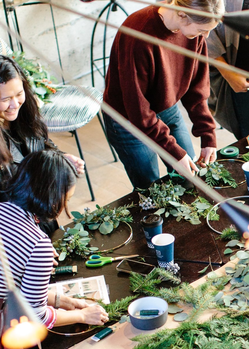 Group of Women Doing Crafts Activity